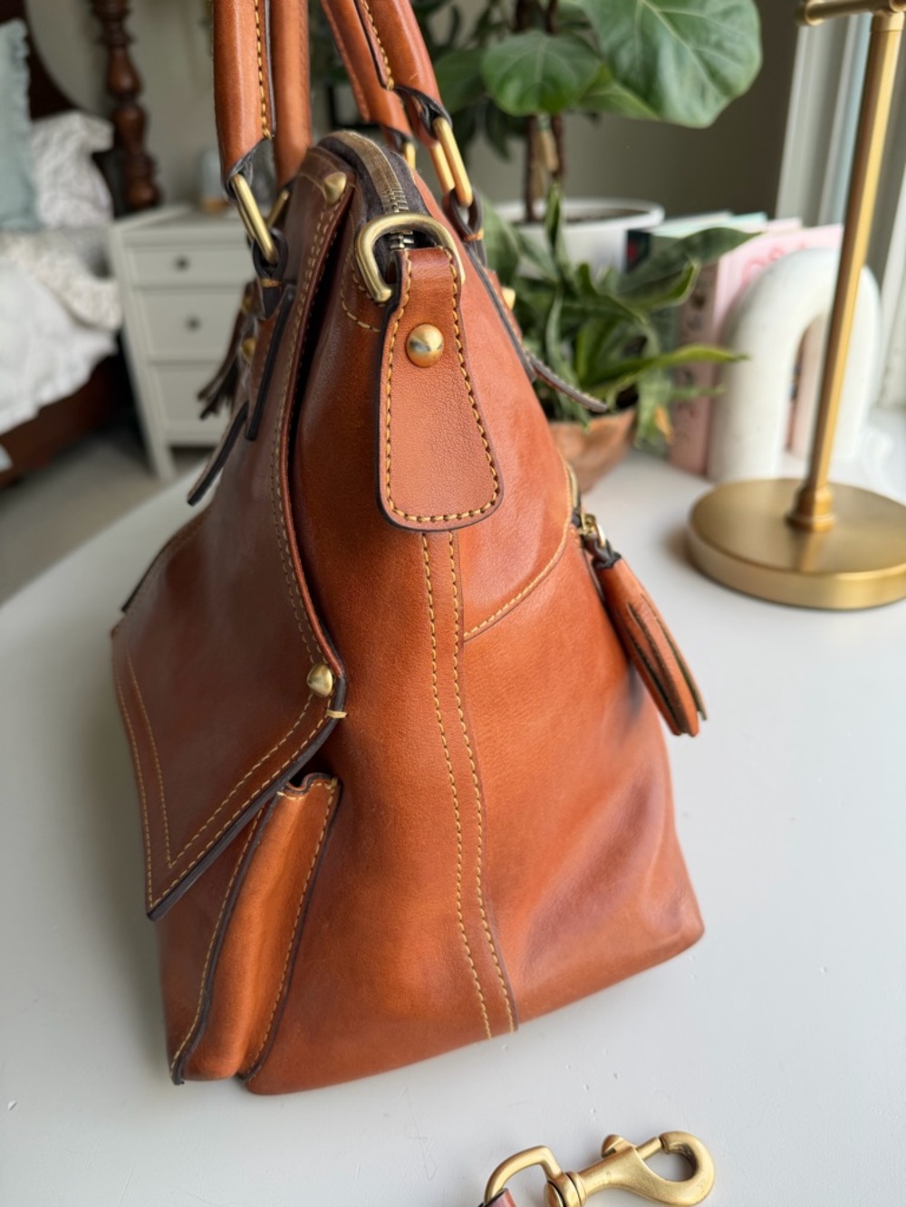 Dooney & Bourke Clayton Florentine satchel - Picture 6 of 15